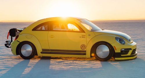 VW Beetle добрался до отметки в 329 км\ч.